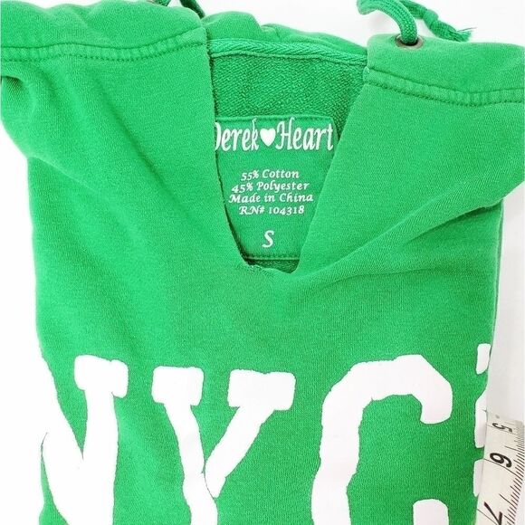 Derek Heart Pullover Hoodie Sweatshirt Small - Picture 2 of 6